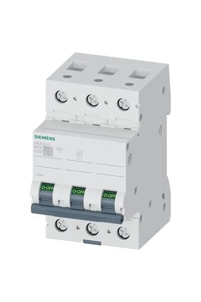 Siemens 5SL6332-7YA 3 Kutuplu C32 Otomatik Sigorta 6kA 32A