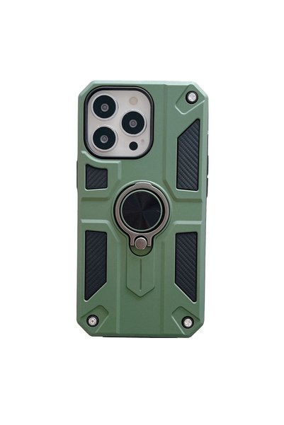 OEM Husă Defender Model 5 cu Suport pentru Apple iPhone 13 Pro, Antișoc, Verde