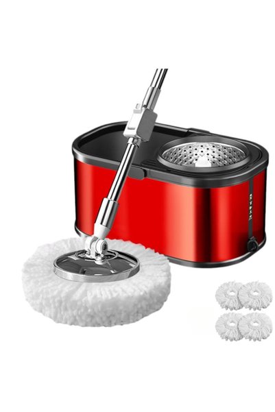 arvada Mop bucket set with centrifuge and 360 degree rotation made of stainle...