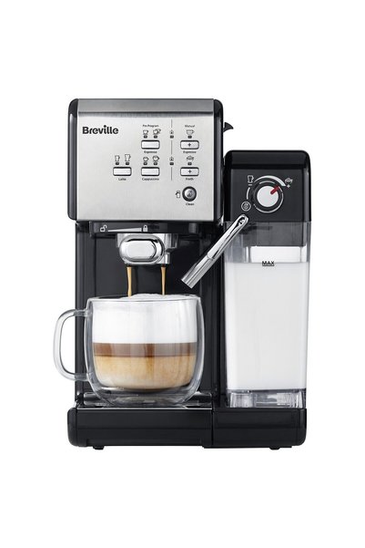 Breville VCF108X Prima Latte II Aparat de espresso manual, 19 bari, 1,5 L, Re...