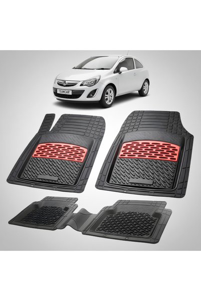 TEAMCAR Συμβατά πατάκια δαπέδου Opel Corsa D Coupe 2006-2014 | Κόκκινο