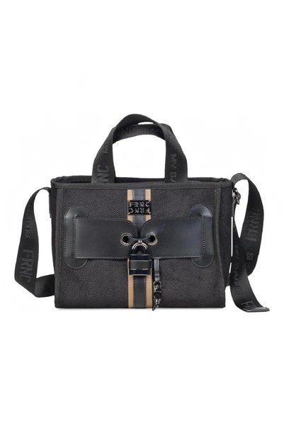 FRNC FRANCESCO Τσάντα Γυναικεία Χειρός-Ώμου Large Interlock Tote BAG 1839 BLK...