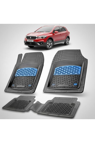 TEAMCAR Πατάκια συμβατά με Suzuki SX4 S-Cross 2013-σήμερα | Μπλε