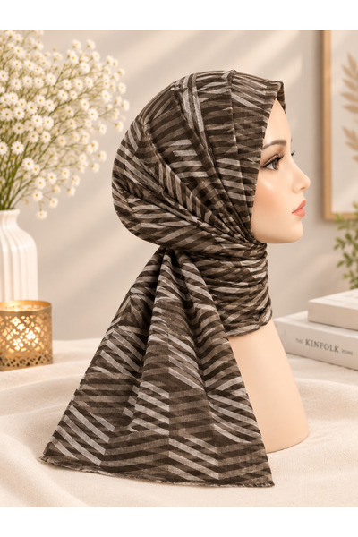 Miras شال نسائي أنيق بتصاميم ونقوش مميزة سهلة ومريحة بالارتداء للاستخدام اليو...