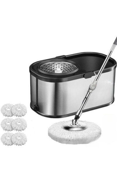arvada Mop bucket set with centrifuge and 360 degree rotation made of stainle...