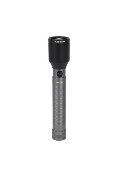 Olsenmark Rechargeable LED Zoomable Flashlight- OMFL2868/ with Non-Corrosive ...
