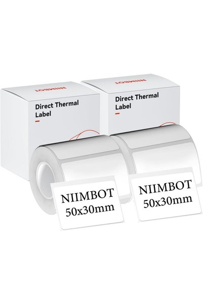 NiiMbot Multiple Sizes of Label Tapes for B1 B21 B3S Label Maker, 2Rolls Labe...