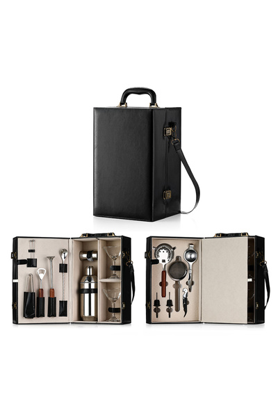 arvada ® ShakerPro Portable Cocktail Set, 16 pieces, Stainless Steel, special...