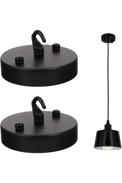 Noonedibs Cârlig pentru rozetă de tavan, rozetă pentru lampă de tavan, cârlig...