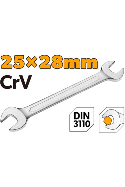 TOLSEN مفتاح ربط مزدوج الطرفين Cr-V CP DIN 25x28 مم