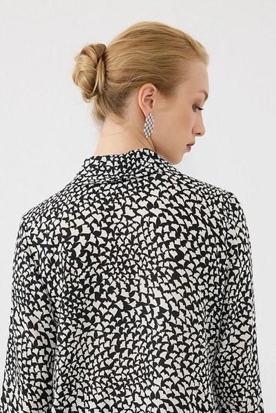Gusto Knitted Look Dangle Earrings - Silver