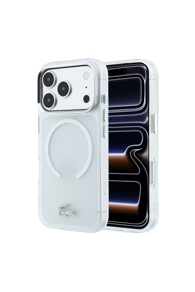 Lacoste iPhone 18 Pro Max Kılıf Lisanslı M-safe C-Magnet İkonik Timsah Logo I...