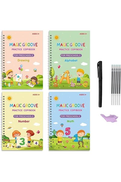 TEGRILO English Handwriting Copybook (S), Magic Calligraphy Practice Book For...