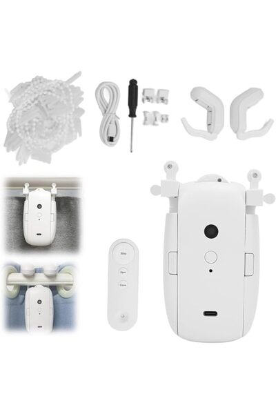GOWENIC Smart Curtain Opener and Closer With App Timer Voice Remote Control, ...