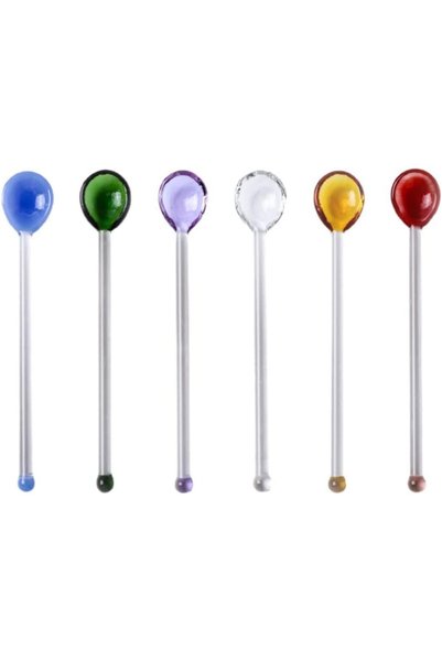 Noonedibs EXCEART Linguriță tip Desert Spoon, Linguriță de amestecat din stic...