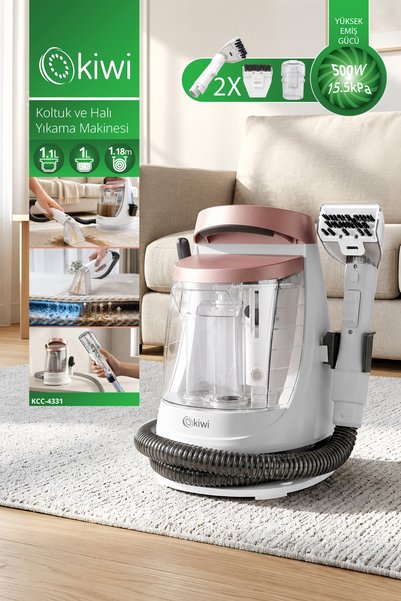 KCC-4331 Koltuk ve Halı Yıkama Makinesi | 500 W & 15,5 kPa & Leke Çıkarma - Piinti Fiyat Karşılaştırması
