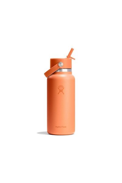 Hydro Flask 32 ουγγιές (946 ml) Ευρύ στόμιο με εύκαμπτο καπάκι και καλαμάκι N...