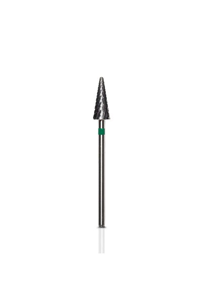 Nolia Freză de unghii, tăiere în cruce, verde rezistent, 6mm