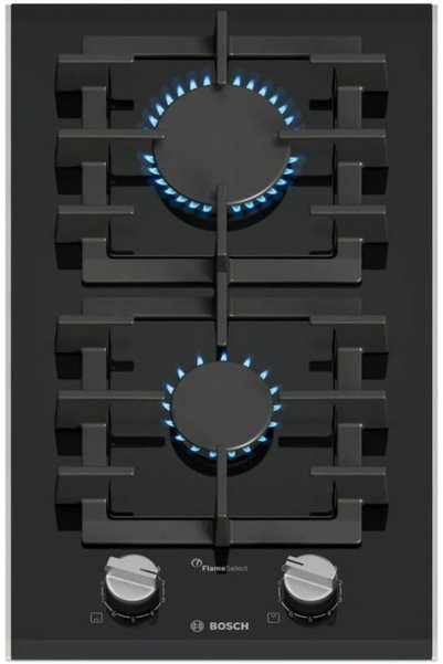Bosch Built-In Domino Gas Hob, 30cm - PRB3A6I40L Black