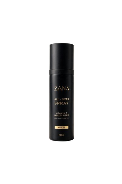 ZONA بخاخ عطر ذهبي للجسم والشعر للجنسين بالزعفران والجلد – 100 مل