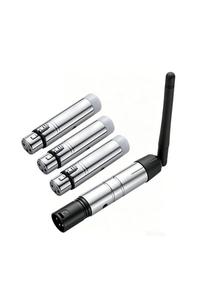 Choice جهاز تحكم لاسلكي DMX512 بتردد 9-2.4 جيجاهرتز مع قابس أمريكي فضي 1T3R، ...