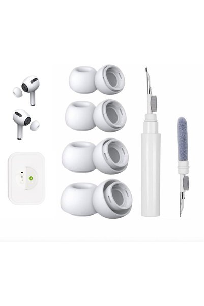Generic 4 أزواج من أغطية الأذن البديلة لسماعات AirPods Pro، مصنوعة من السيليك...