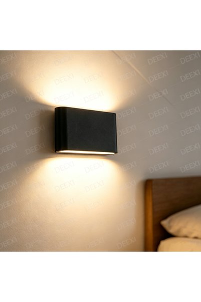 Choice 115x90x28mm 6W black Warm White (2700-3500K) Nordic Wall Light Aluminu...