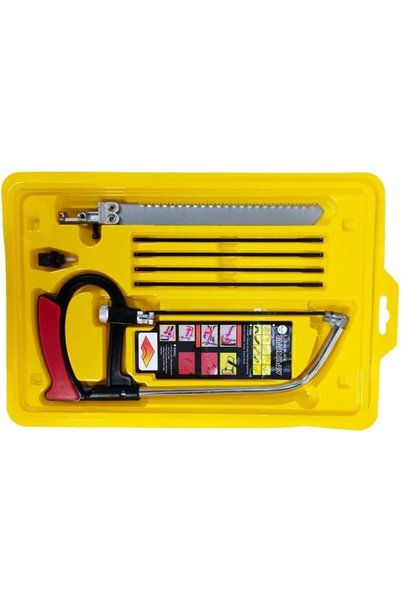 Generic Universal hand saw kit Tool box of Multi Hacksaw Blade set, 15cm Leng...