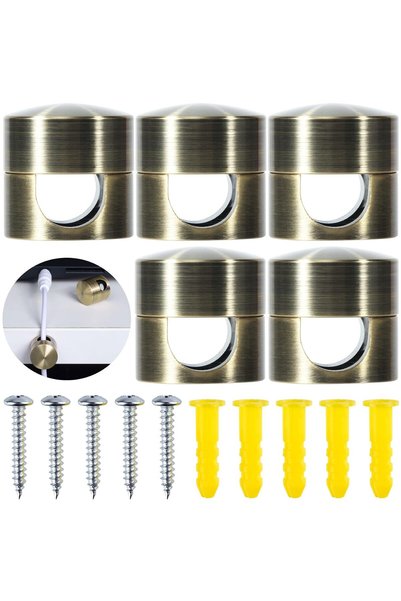 Generic 5 مجموعات من حوامل الشواحن للأسلاك، حوامل كابلات قابلة للتعديل بلون ن...
