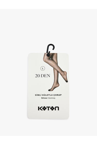 Koton Glittery 20 Den Metallic Yarn Detailed Pantyhose