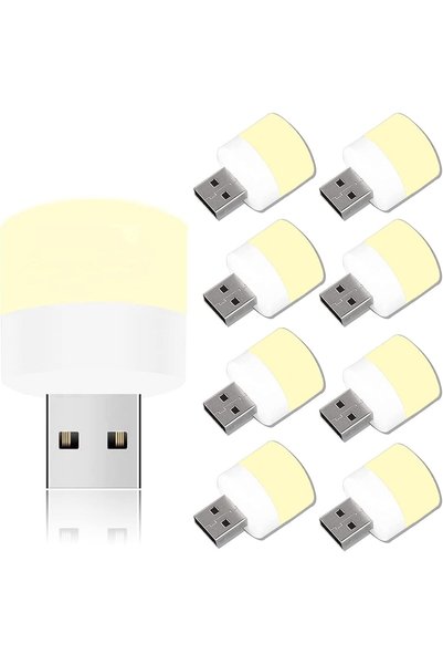 Generic Mini Portable USB LED Night Light, 9 Pcs Compact Small Lamps, Plug in...