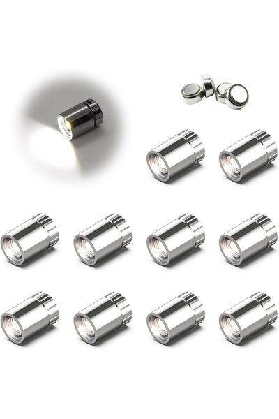 Generic مصابيح LED صغيرة، 10 قطع، تعمل بالبطارية بدون أسلاك، مصابيح صغيرة موف...