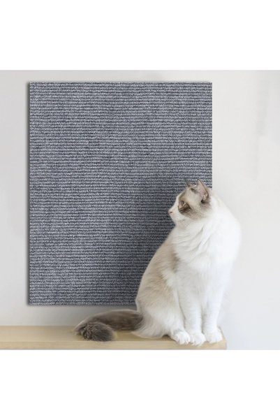Choice 30x30cm Light Gray Trimmable Self-Adhesive Carpet Pad Non-woven Fabric...
