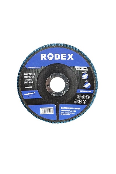Rodex SET 5 X BUC DISC LAMELAR CU OXID DE ZIRCONIU 125MM 40#