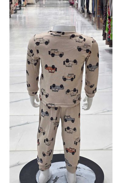 Generic Brand Newborn Boy's Pajamas with Car Graphics