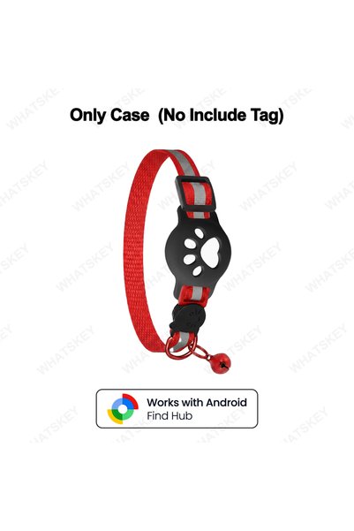 Choice red collar Adjustable Pet Collar Gps Tracker Google Find My Android Fi...