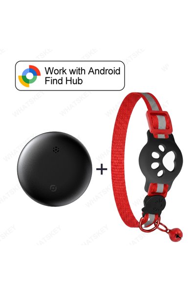 Choice Black-red collar Adjustable Pet Collar Gps Tracker Google Find My Andr...