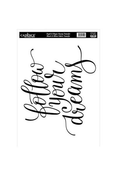 Cadence Boya Fabric Transfer Paper Black and White Kts021 21X30Cm