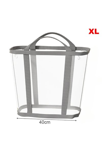 Choice Gray-XL Portable Foldable Mesh Dirty Clothes Basket Dormitory Househol...