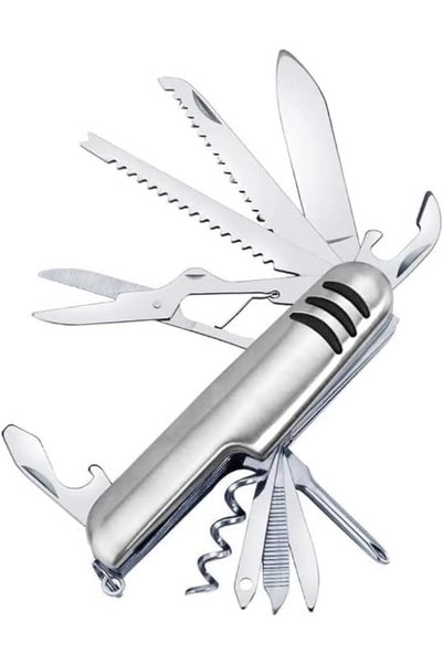 Generic 11-in-1 Stainless Steel Pocket Item with Multifunctional Tools Durabl...