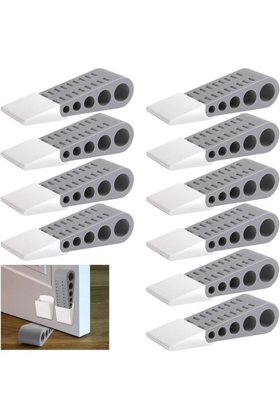 Generic Rubber Door Stoppers for Bottom of Door Stop Wedge, 12 Pack Heavy Dut...