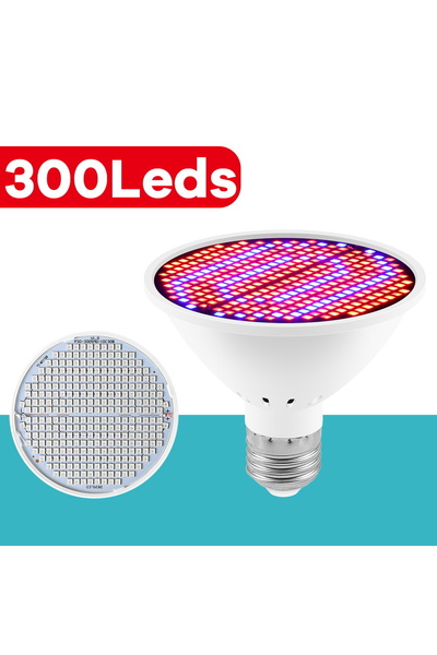 Choice مصباح LED للنمو النباتي E27 E26 بقوة 300 ليد و80 واط، طيف كامل، 110/22...