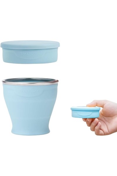 Generic كوب سفر قابل للطي من السيليكون سعة 240 مل/8 أونصة، كوب شرب قابل للطي ...