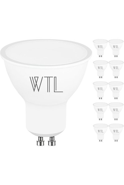 Generic GU10 LED Bulbs 5w 450LM Warm White 3000K, Pack of 10