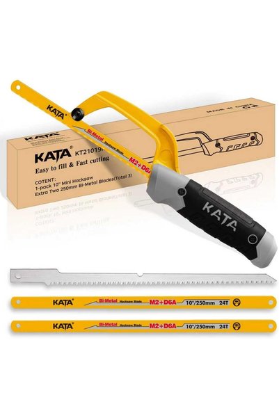 Generic Hacksaw, Compact Hand Operating Hack Saw with 10 Inch Aluminum Frame,...