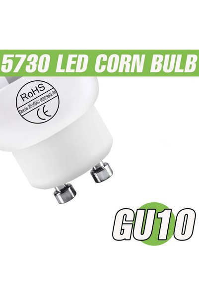 Choice مصباح LED ذكي 72 ليد 15 واط أبيض دافئ GU10 E27/E26 E14 B22، لمبة ذرة L...
