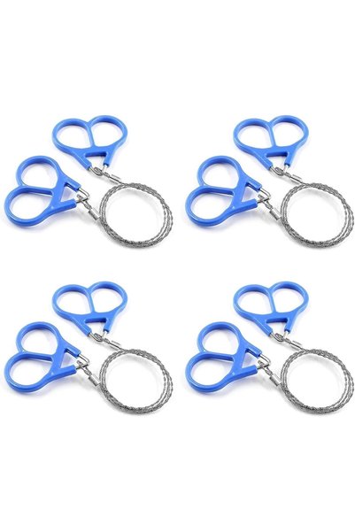Generic 4 Pcs Stainless Steel Wire Saw Outdoor Emergency Mini Hand Pocket Sur...