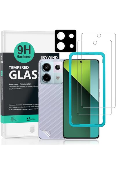 Generic قطعتان من واقي الشاشة لهاتف Xiaomi Redmi 5G مقاس 6.67 بوصة، زجاج مقسى...