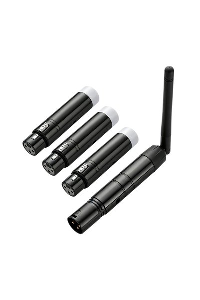Choice جهاز تحكم لاسلكي DMX512 بتردد 9-2.4 جيجاهرتز مع قابس أوروبي أسود 1T3R،...