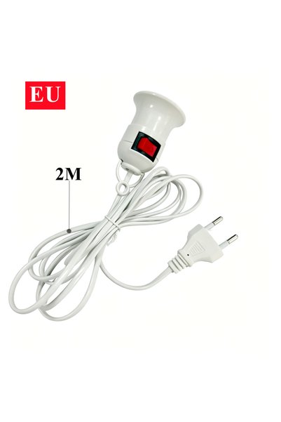 Choice EU-2M 5m 3m 2m E27 Extended Version Portable Cord Lamp Holder EU/US St...